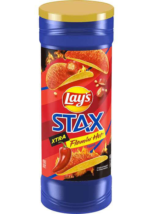 Lay's Stax Potato Crisps - Xtra Flamin' Hot Flavored