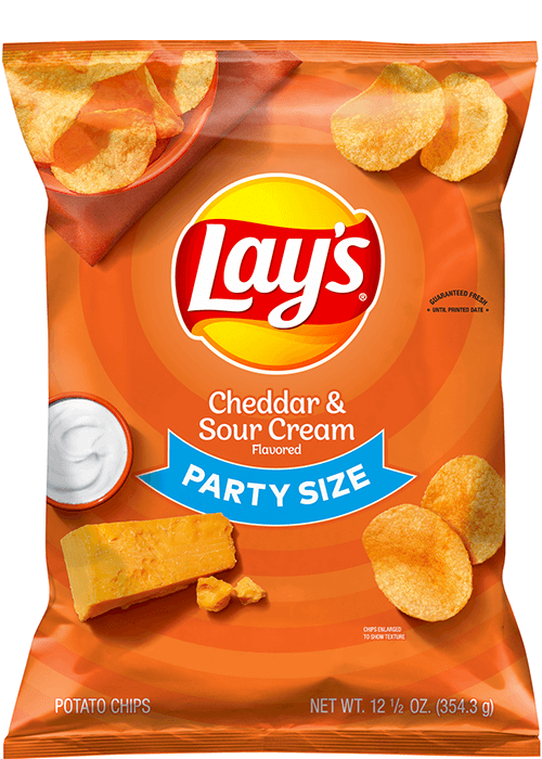 Lay's Potato Chips - Cheddar & Sour Cream Flavored