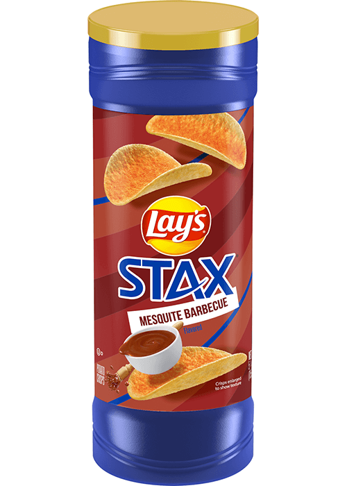 Lay's Stax Potato Crisps Mesquite Barbecue Flavored