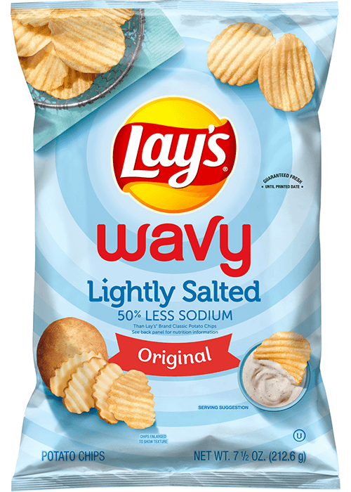 Lay's Wavy Potato Chips - Lightly Salted - Original