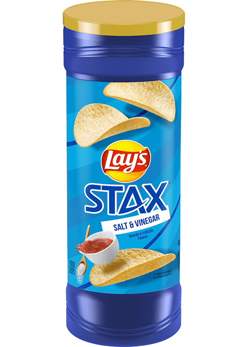 Lay's Stax Potato Crisps - Salt & Vinegar Flavored