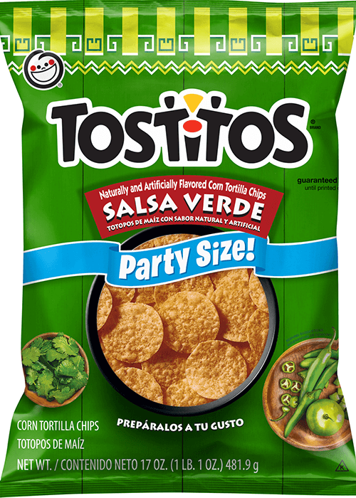 Tostitos Tortilla Chips - Salsa Verde Flavored Rounds