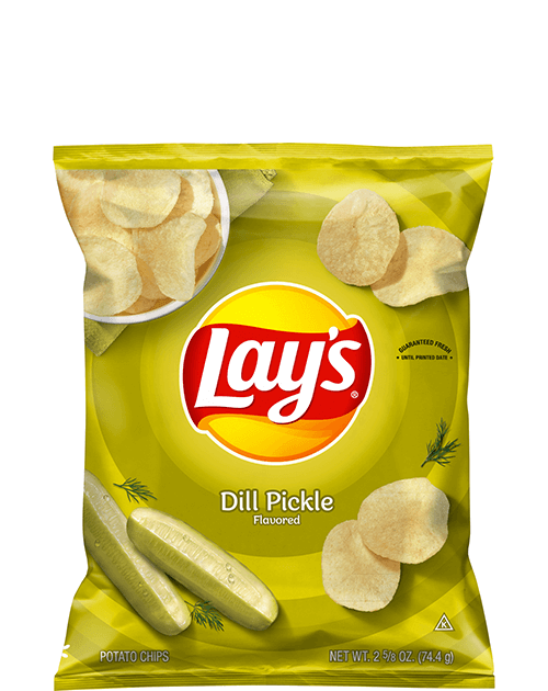 Lay's Potato Chips - Dill Pickle Flavored
