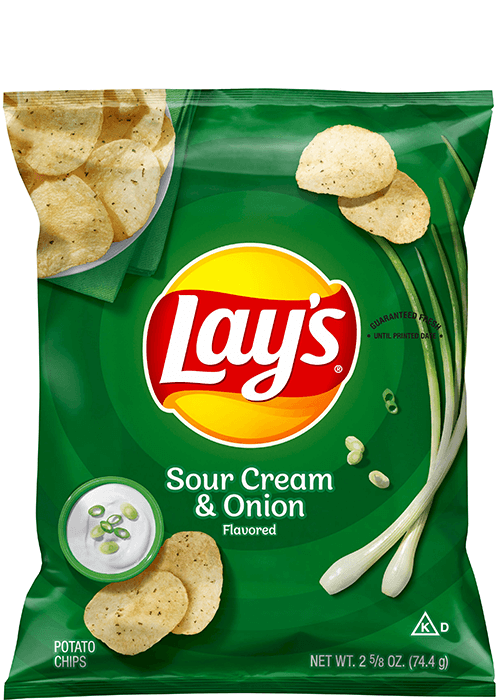 Lay's Potato Chips - Sour Cream & Onion Flavored