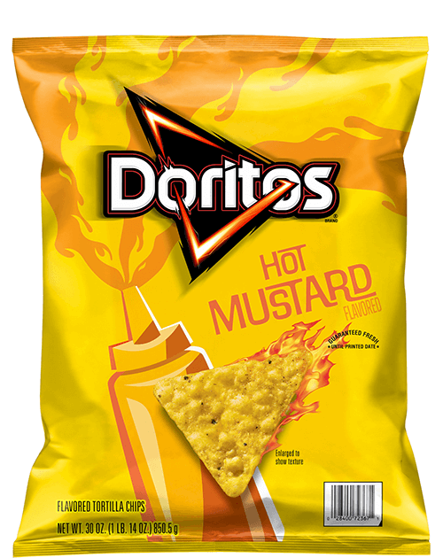 Doritos Flavored Tortilla Chips - Hot Mustard